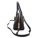 ミュウミュウ MIUMIU アバンチュールトップハンドル 5BB168_2BBL_F0002 2WAYバッグ ラムスキン ブラック ゴールド金具 レディース【中古】【Aランク】