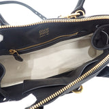ミュウミュウ MIUMIU アバンチュールトップハンドル 5BB168_2BBL_F0002 2WAYバッグ ラムスキン ブラック ゴールド金具 レディース【中古】【Aランク】