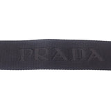 プラダ PRADA エンブロダイリー ファブリック 2VH069 ショルダーバッグ ポリエステル サフィアーノ ブラック ゴールド金具 メンズ レディース【中古】【Aランク】