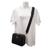 プラダ PRADA エンブロダイリー ファブリック 2VH069 ショルダーバッグ ポリエステル サフィアーノ ブラック ゴールド金具 メンズ レディース【中古】【Aランク】