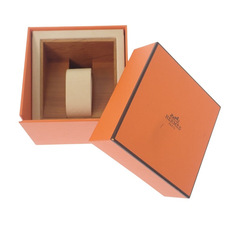 エルメス HERMES Hウォッチ ミニ ギョーシェ HH1.110 腕時計 ステンレススチール クオーツ シルバー文字盤 レディース【中古】【ABランク】