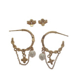 ルイヴィトン LOUIS VUITTON ブルーミング パール M02819 ピアス メタル ゴールド レディース【中古】【Aランク】