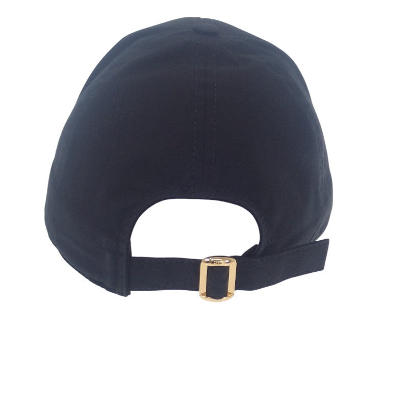 セリーヌ CELINE トリオンフ ベースボールキャップ M 2AUT6969P.38NO キャップ コットン ブラック ゴールド金具 レディース ユニセックス【中古】【ABランク】