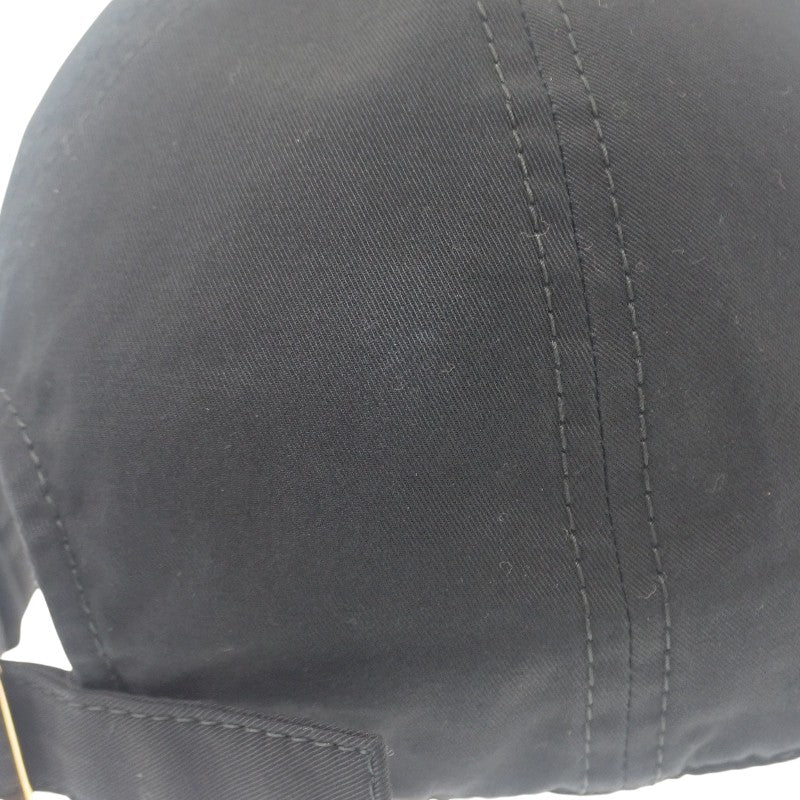 セリーヌ CELINE トリオンフ ベースボールキャップ M 2AUT6969P.38NO キャップ コットン ブラック ゴールド金具 レディース ユニセックス【中古】【ABランク】