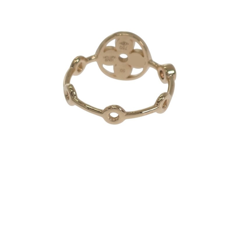 ルイヴィトン LOUIS VUITTON バーグモノグラムスキン 2P 10号 Q9A72 リング K18イエローゴールド ダイヤモンド レディース【中古】【Aランク】