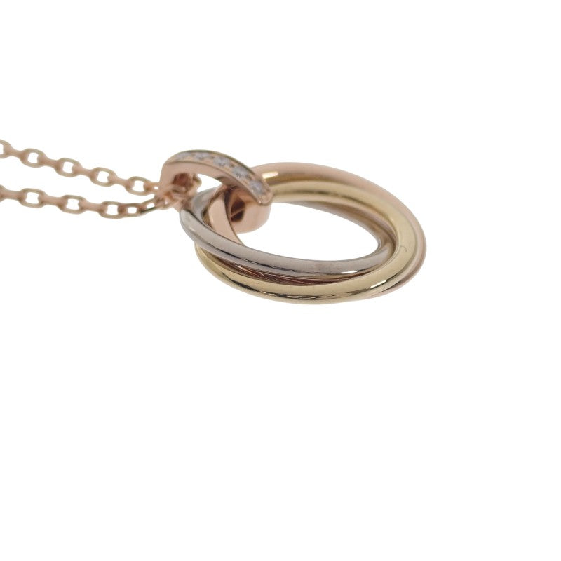 カルティエ CARTIER トリニティ ダイヤモンド B7058700 ネックレス K18イエローゴールド K18ピンクゴールド K18ホワイトゴールド レディース【中古】【Aランク】