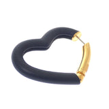 エルメス HERMES オー・クール・デュ・フォーブル H500243FC89 ピアス ヴォースイフト ブラック ゴールド金具 レディース【中古】【Aランク】