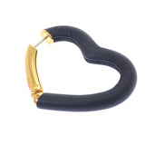 エルメス HERMES オー・クール・デュ・フォーブル H500243FC89 ピアス ヴォースイフト ブラック ゴールド金具 レディース【中古】【Aランク】