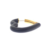 エルメス HERMES オー・クール・デュ・フォーブル H500243FC89 ピアス ヴォースイフト ブラック ゴールド金具 レディース【中古】【Aランク】