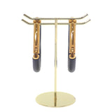 エルメス HERMES オー・クール・デュ・フォーブル H500243FC89 ピアス ヴォースイフト ブラック ゴールド金具 レディース【中古】【Aランク】