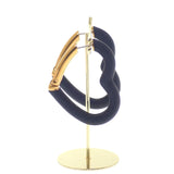 エルメス HERMES オー・クール・デュ・フォーブル H500243FC89 ピアス ヴォースイフト ブラック ゴールド金具 レディース【中古】【Aランク】