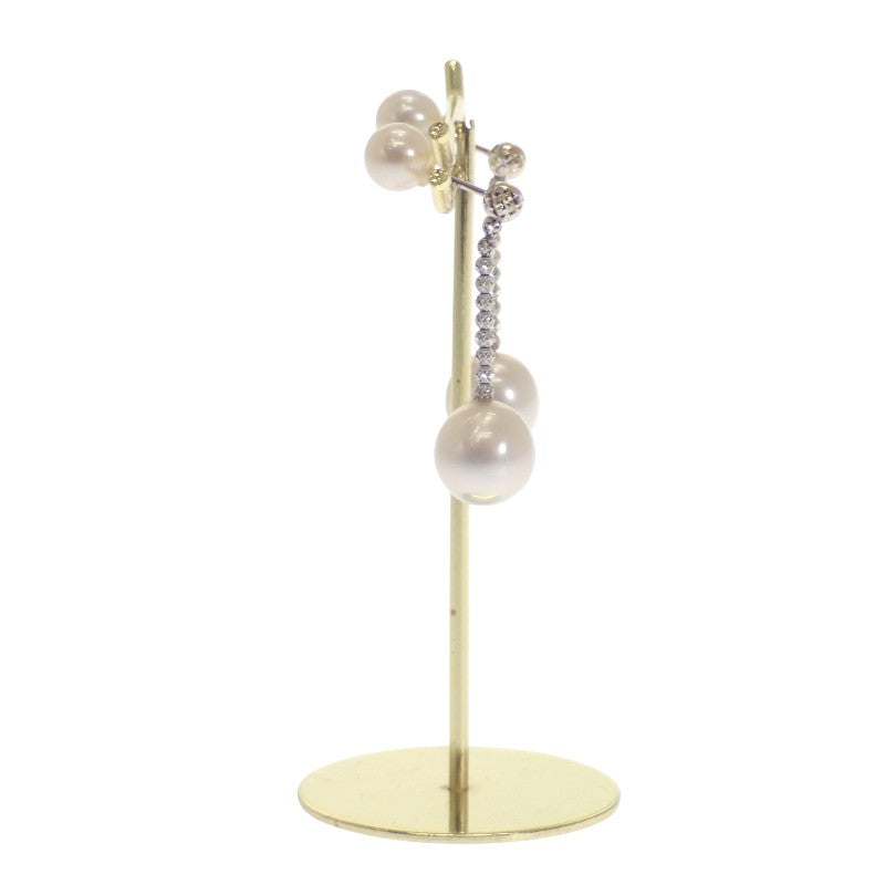 デザインジュエリー パール ピアス K18ホワイトゴールド パール レディース【中古】【Aランク】