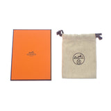 エルメス HERMES シュル メール PM ピアス メタル ブラウン ゴールド金具 レディース【中古】【Aランク】