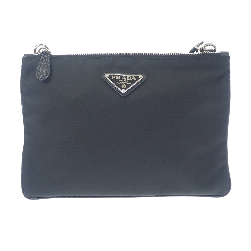 PRADA プラダ Re-Nylon ボディバッグ ブラック プラダ PRADA ボディバッグ・ウエストポーチ ReNylon+SAFFIANO ベルト