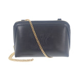 セリーヌ CELINE チェーンクラッチ 10E383DR8.38NO ショルダーバッグ カーフ ブラック ゴールド金具 レディース【中古】【Aランク】