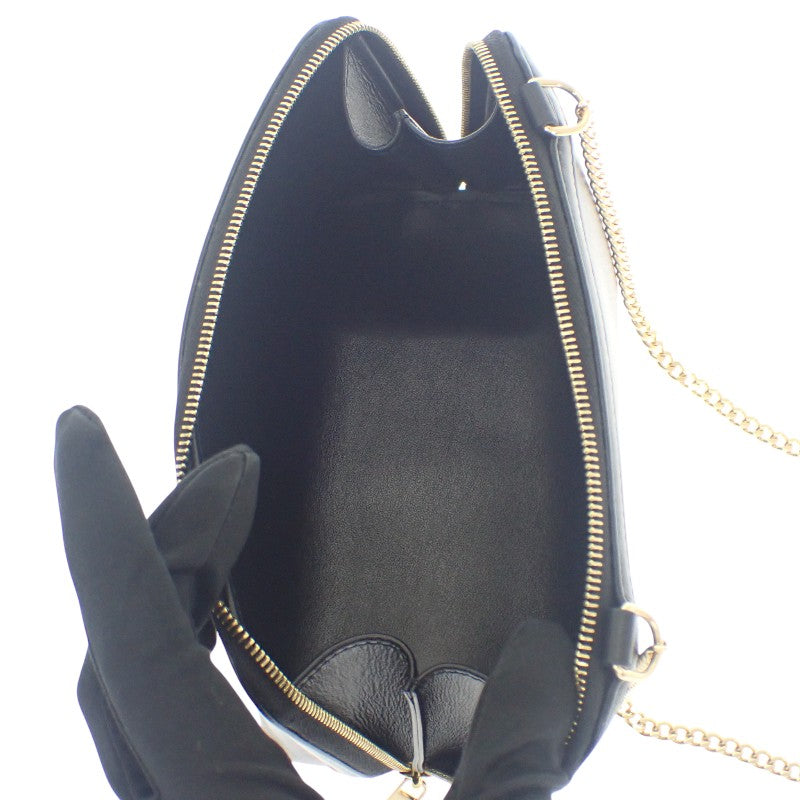 セリーヌ CELINE チェーンクラッチ 10E383DR8.38NO ショルダーバッグ カーフ ブラック ゴールド金具 レディース【中古】【Aランク】