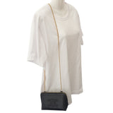 セリーヌ CELINE チェーンクラッチ 10E383DR8.38NO ショルダーバッグ カーフ ブラック ゴールド金具 レディース【中古】【Aランク】