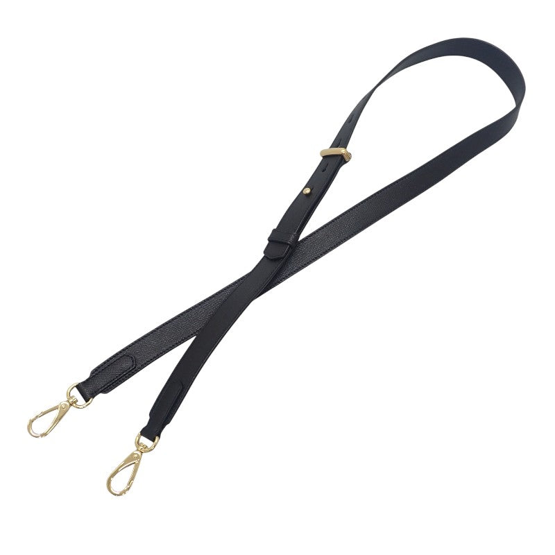 プラダ PRADA シンボル エンブロイダリー トップハンドル 1BB846 2WAYバッグ ポリエステル サフィアーノ ブラック ベージュ ゴールド金具 レディース【中古】【Aランク】