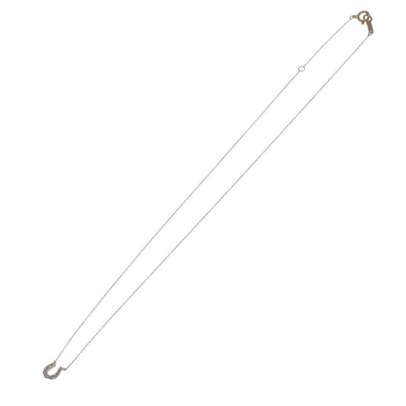 ヨンドシー 4℃ ホースシュー M 111721123007 ネックレス K18イエローゴールド ダイヤモンド レディース【中古】【Aランク】