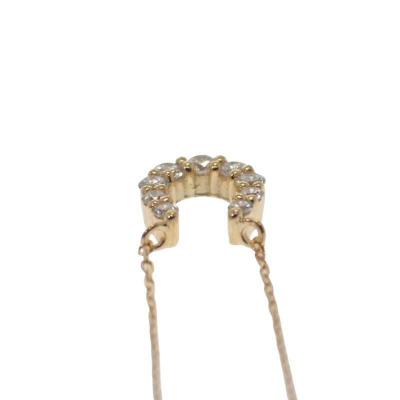 ヨンドシー 4℃ ホースシュー M 111721123007 ネックレス K18イエローゴールド ダイヤモンド レディース【中古】【Aランク】