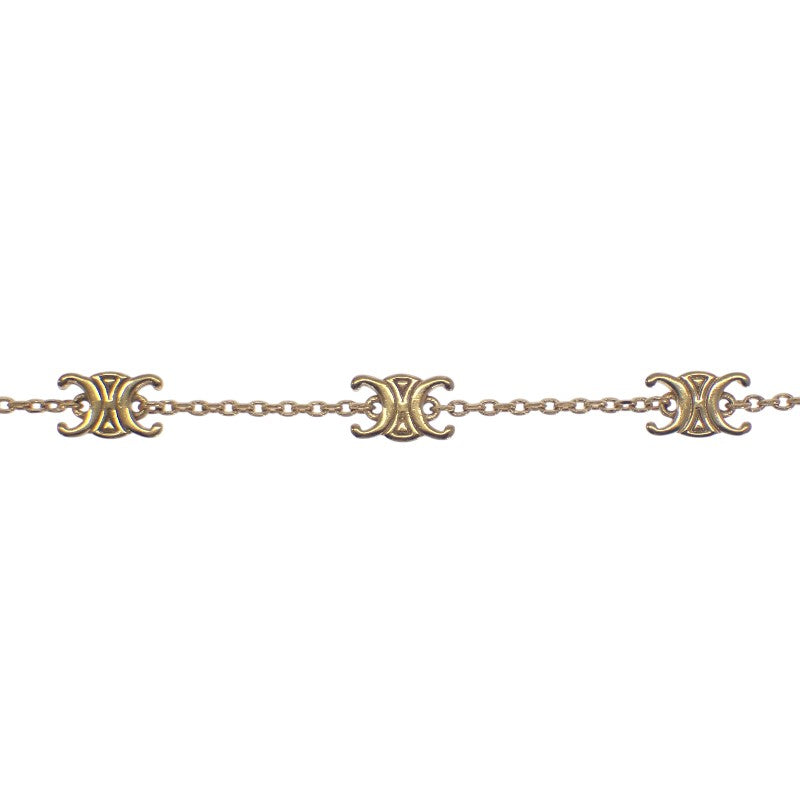 CELINE Mini Triomphe 460MT6BRA.35OR Bracelet Metal Gold Women's [Used] [A Rank]