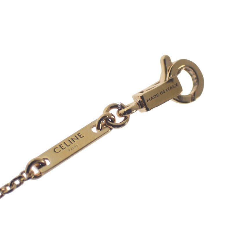 CELINE Mini Triomphe 460MT6BRA.35OR Bracelet Metal Gold Women's [Used] [A Rank]