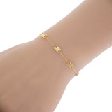 セリーヌ CELINE ミニ トリオンフ 460MT6BRA.35OR ブレスレット メタル ゴールド レディース【中古】【Aランク】