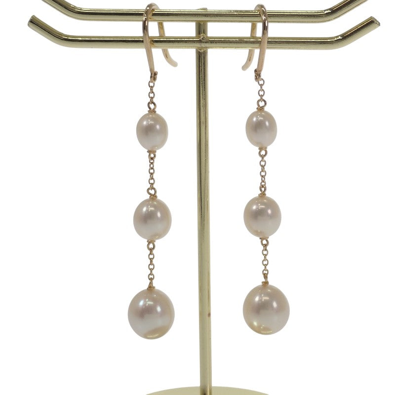 ティファニー TIFFANY&Co. バイザヤード パールチェーン 60764050 ピアス K18イエローゴールド レディース【中古】【Aランク】