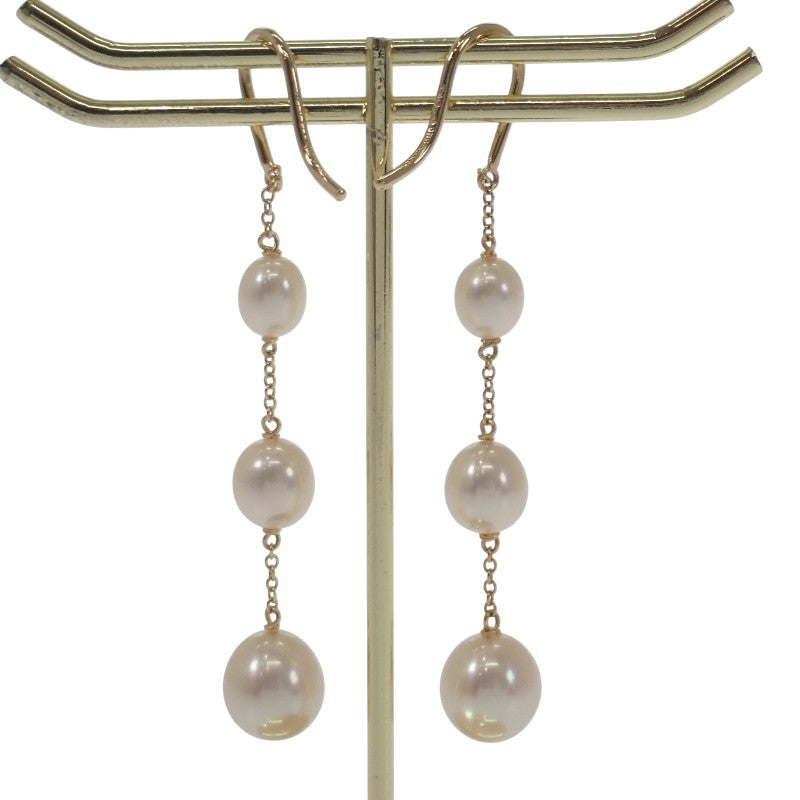 ティファニー TIFFANY&Co. バイザヤード パールチェーン 60764050 ピアス K18イエローゴールド レディース【中古】【Aランク】