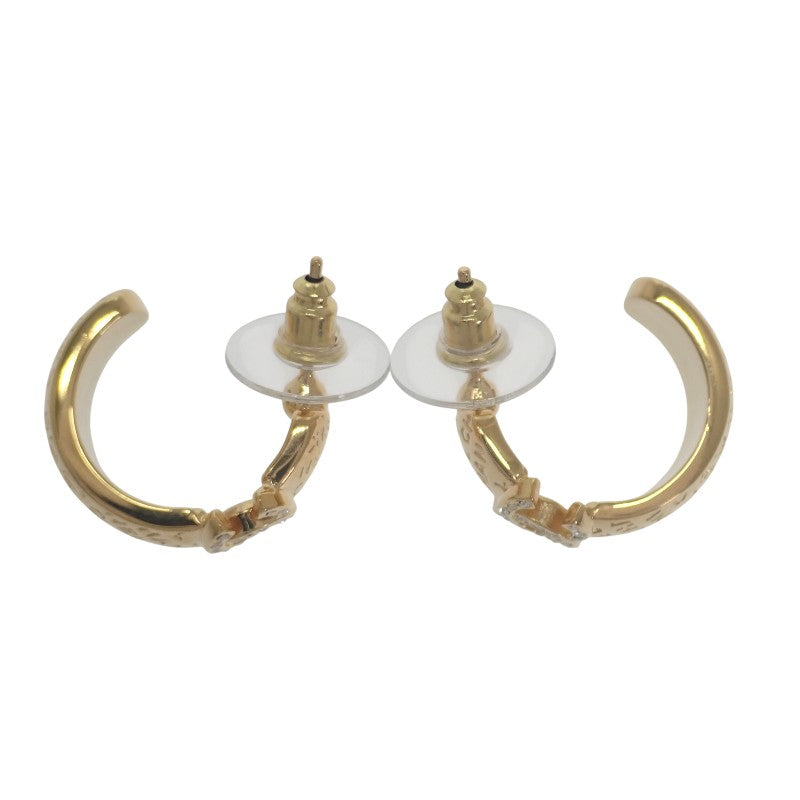 シャネル CHANEL CC フープ C24P刻印 ABD029B16170NW438 ピアス メタル ラインストーン ゴールド レディース【中古】【Aランク】