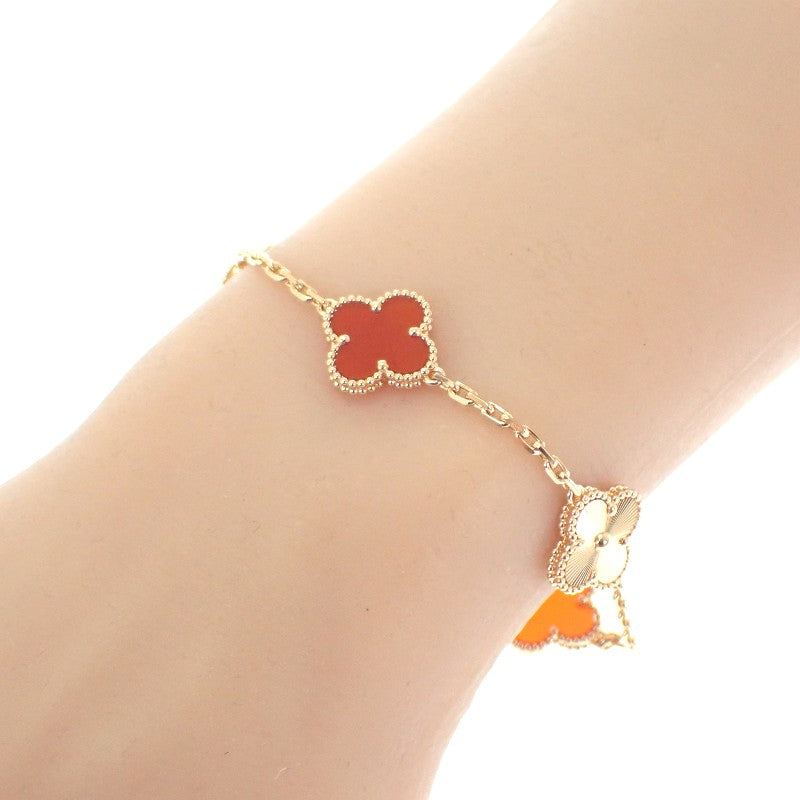 ヴァンクリーフ＆アーペル Van Cleef & Arpels ヴィンテージアルハンブラ VCARP7RP00 ブレスレット K18ピンクゴールド カーネリアン レディース【中古】【Aランク】
