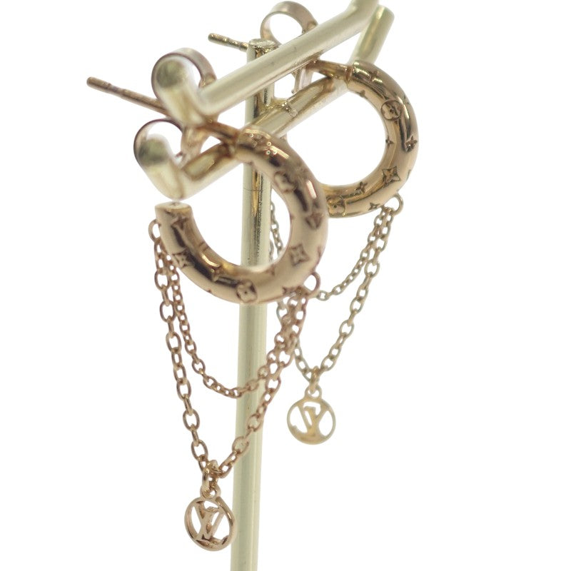 ルイヴィトン LOUIS VUITTON ブックル ドレイユ ミニ フープ ナノグラム Ｍ00572 ピアス メタル ゴールド レディース【中古】【ABランク】