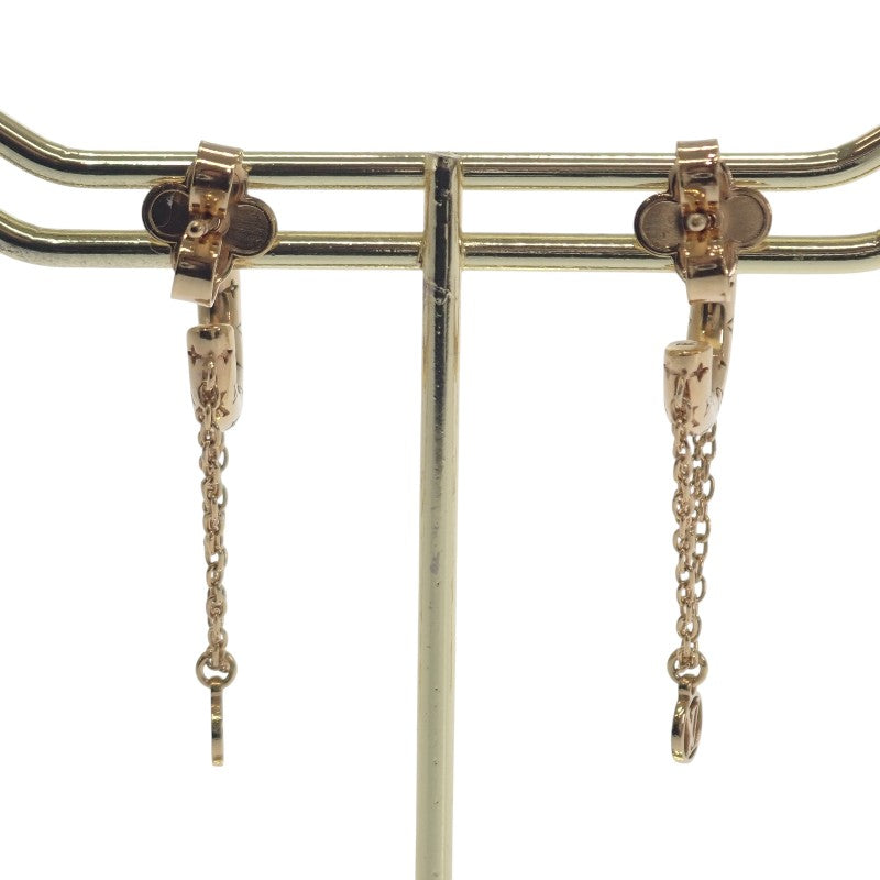 ルイヴィトン LOUIS VUITTON ブックル ドレイユ ミニ フープ ナノグラム Ｍ00572 ピアス メタル ゴールド レディース【中古】【ABランク】