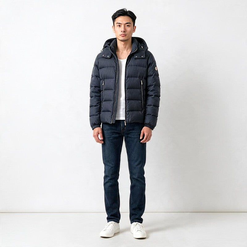 塔特拉斯 TATRAS DOMIZIANO 3 MTAT20A4289-D 羽絨外套 羊毛 絲綢 海軍藍 男款【中古】【A級品】