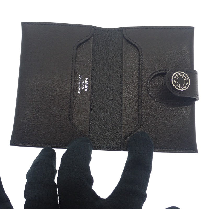 エルメス HERMES R.M.S カードホルダー H084148 カードケース エバーカラー ブラック シルバー金具 メンズ レディース【中古】【Aランク】