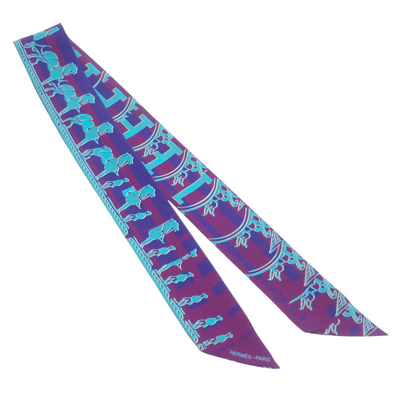 HERMÈS SPRINGS シルクスカーフ パープル系 HERMÈS SPRINGS シルクスカーフ パープル系 HERMÈS SPRINGS シルク
