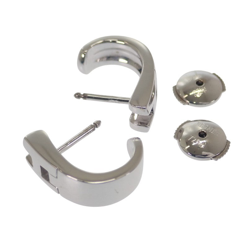 エルメス HERMES ヘラクレス ピアス K18ホワイトゴールド レディース【中古】【Aランク】