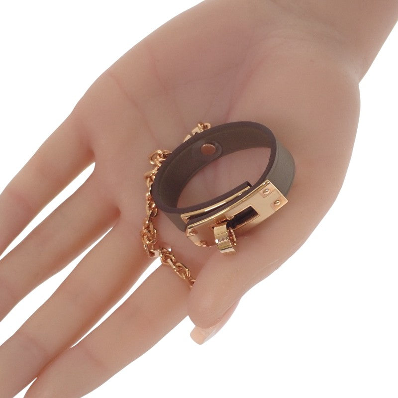 エルメス HERMES ケリー グローブホルダー バッグチャーム ヴォースイフト エトゥープ ベージュ系 レディース【中古】【SAランク】