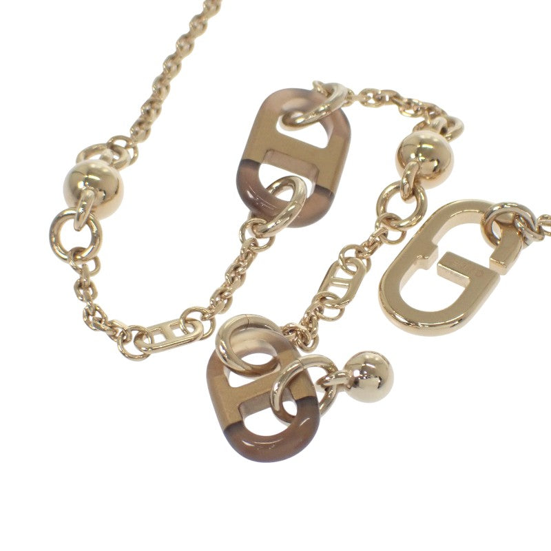 エルメス HERMES シュルメールPM ネックレス メタル バッファローホーン ゴールド ゴールド金具 レディース【中古】【Aランク】