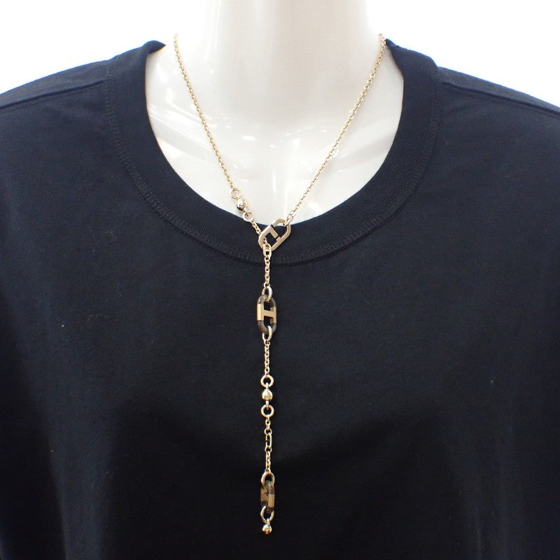 エルメス HERMES シュルメールPM ネックレス メタル バッファローホーン ゴールド ゴールド金具 レディース【中古】【Aランク】