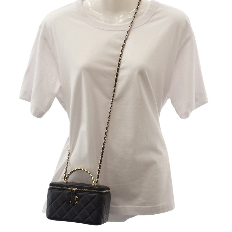 シャネル CHANEL トップハンドル ロング ヴァニティケース 2WAYバッグ