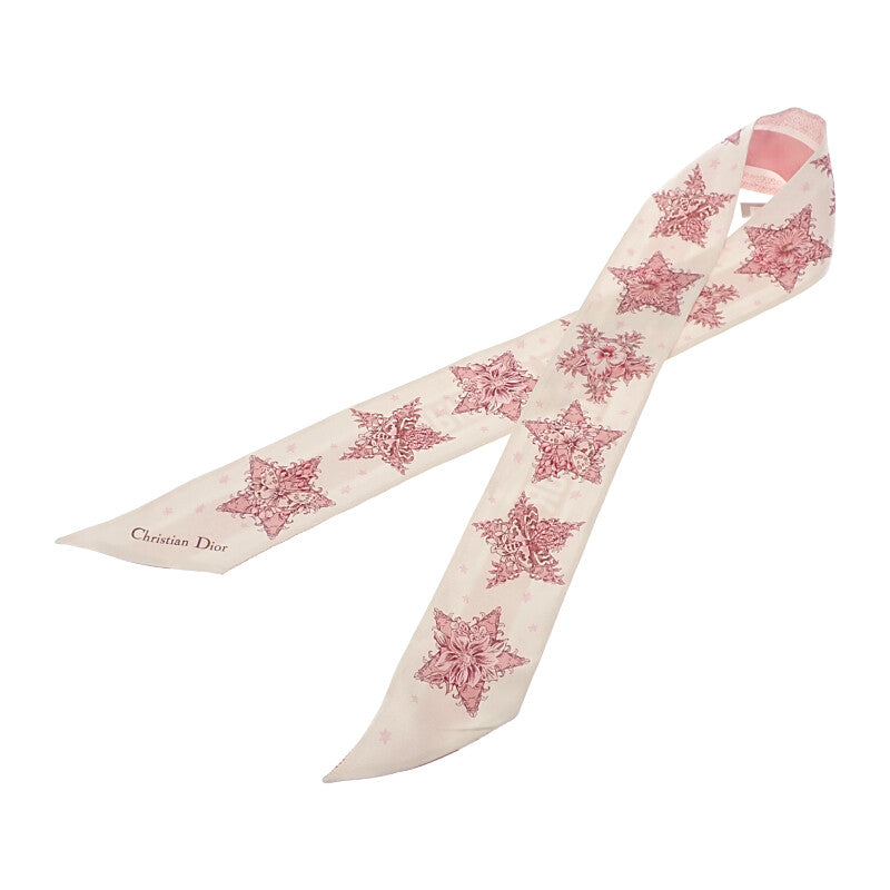 ディオール Dior Dior Star ミッツァ 55LKY106I610_C406 スカーフ シルク ピンク レディース【中古】【Aランク】