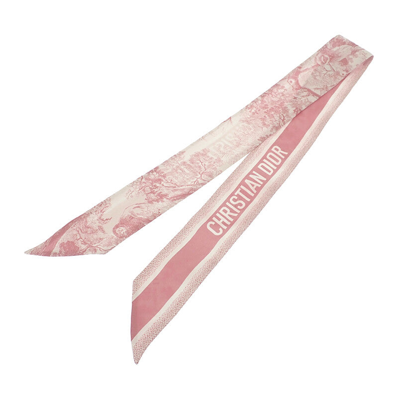 ディオール Dior トワル ドゥ ジュイ ソヴァージュ ミッツァ 15JOU106I602_C420 スカーフ シルク ピンク レディース【中古】【ABランク】