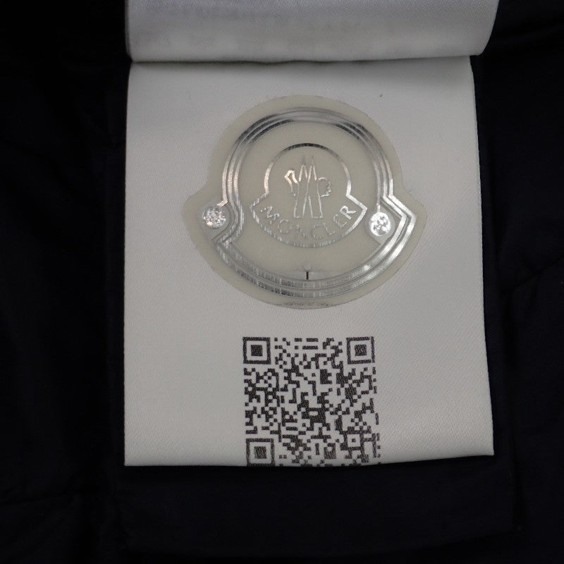 モンクレール MONCLER HERMINE エルミンヌ ロングダウンコート 0 E20934930005 53048 ダウンジャケット ナイロン ダウン90%/フェザー10％ ネイビー レディース【中古】【ABランク】