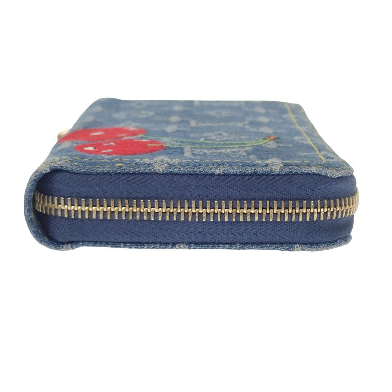 ルイヴィトン LOUIS VUITTON LV × TM ジッピー ウォレット M23161 長財布 モノグラムデニム ブルー ゴールド金具 レディース メンズ【中古】【Aランク】