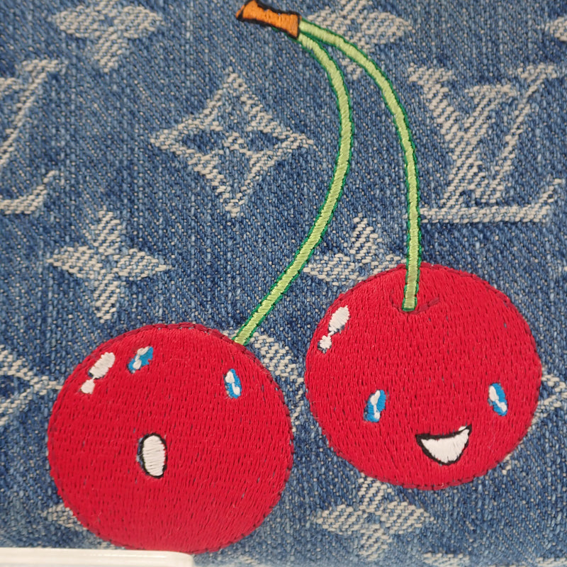 ルイヴィトン LOUIS VUITTON LV × TM ジッピー ウォレット M23161 長財布 モノグラムデニム ブルー ゴールド金具 レディース メンズ【中古】【Aランク】