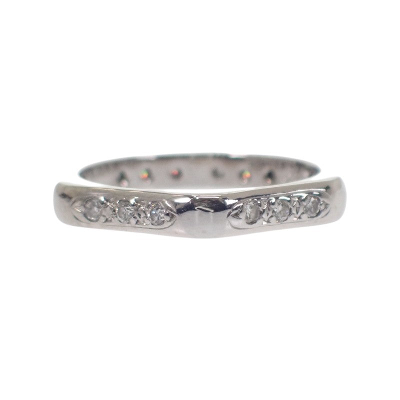 デザインジュエリー ヘキサゴン 9号 リング Pt850プラチナ ダイヤモンド ダイヤモンド レディース【中古】【Aランク】