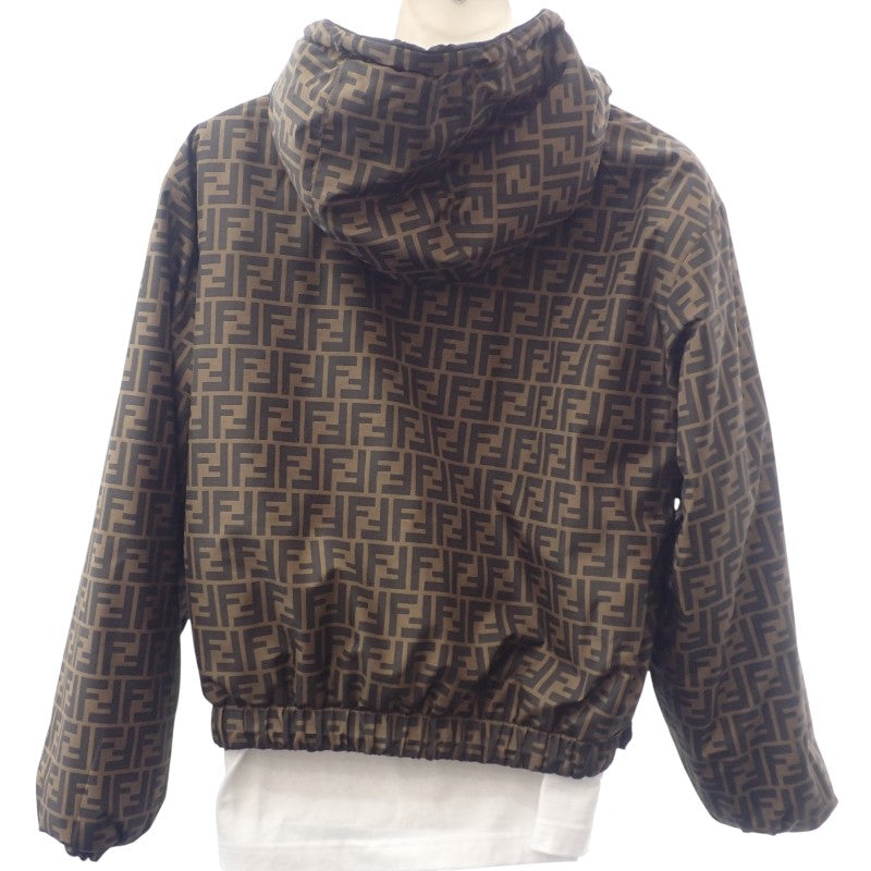 フェンディ FENDI リバーシブル ブルゾン L FAN052 AGMY ブルゾン ポリエステル ブラック ブラウン レディース【中古】【Aランク】