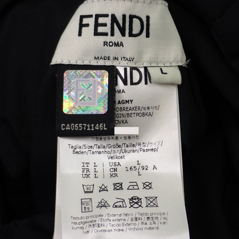 フェンディ FENDI リバーシブル ブルゾン L FAN052 AGMY ブルゾン ポリエステル ブラック ブラウン レディース【中古】【Aランク】