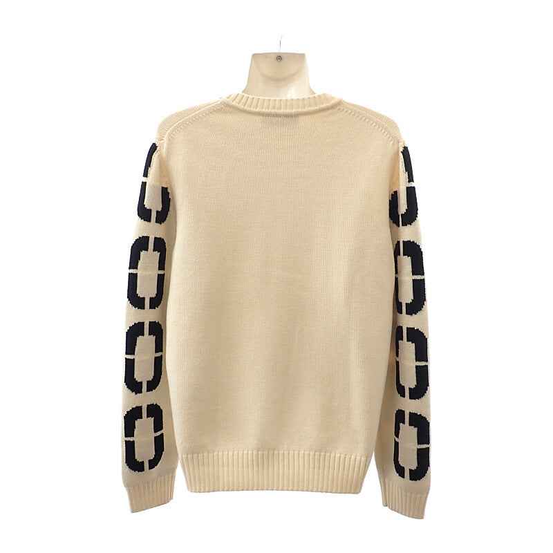 フェンディ FENDI ビッグロゴ クルーネック L FZY111 ADU6 セーター